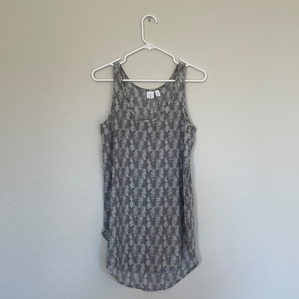 BP extra long tank black and white XS